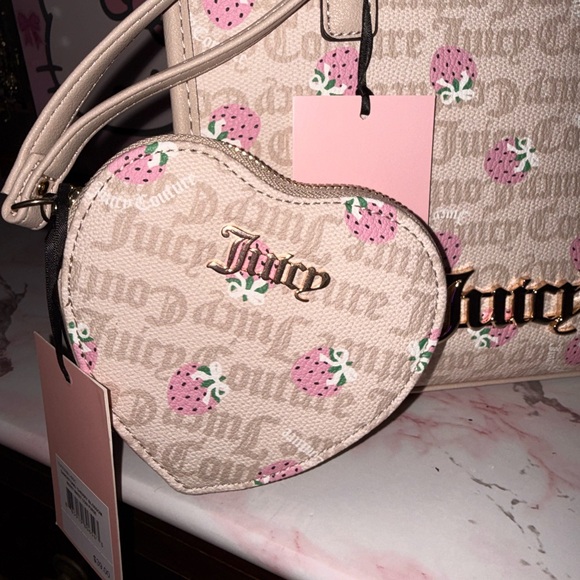 Juicy Couture Berry Sweet Mini Bag with Berry Sweet Coin Purse & Matching Wallet - Picture 8 of 12
